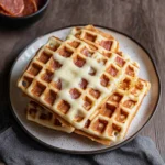 Herzhafte Waffeln mit Käse (Pizzawaffeln)