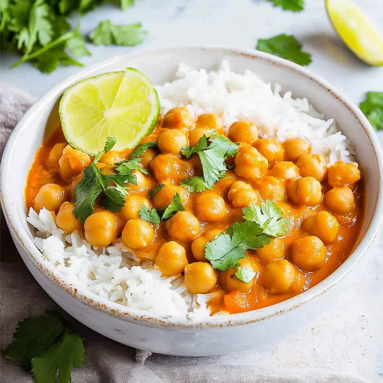 Kichererbsen-Curry mit Kokosmilch