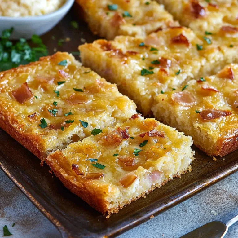 Omas Zwiebelkuchen vom Blech