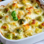 Rosenkohlauflauf - mit Kartoffeln & Käse