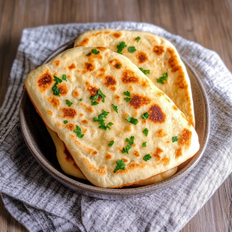 Schnelles Pfannenbrot ohne Hefe (Rezept mit Joghurt)