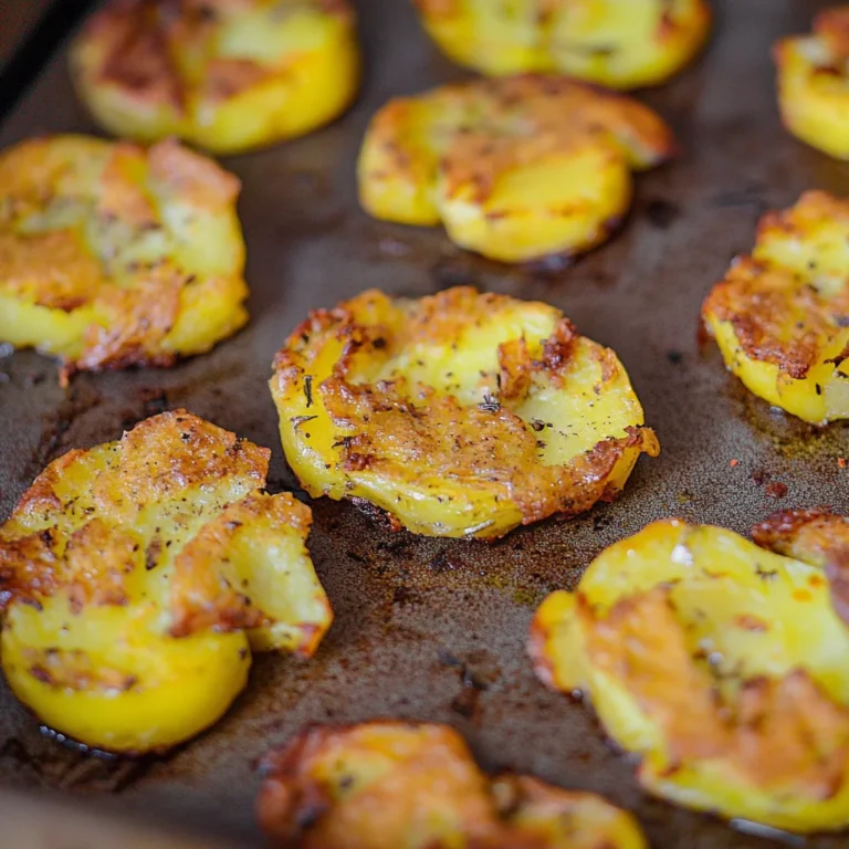 Smashed Potatoes - knusprige Quetschkartoffeln im Ofen